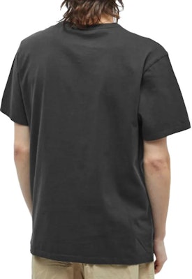 Maison Kitsune Double Fox Patch Unisex Baju-T Hitam Lengan Pendek BU00103KJ0008-P195 Shop Maison Kitsune Double Fox Patch Unisex Baju-T Hitam Lengan Pendek BU00103KJ0008-P195