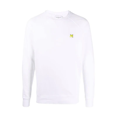 Maison Kitsune Embroidered Logo Half-Zip Pullover Sweatshirt Navy - MM00314KM0001-P476