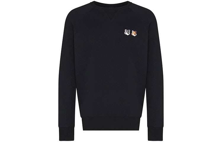 Order Maison Kitsune 狐狸标志黑色套头衫 FM00358KM0002-P195