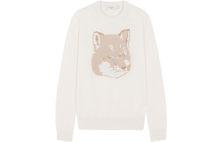 Maison Kitsune Fox Embroidered Hoodie Unisex Gray HU00317KM0001-H150