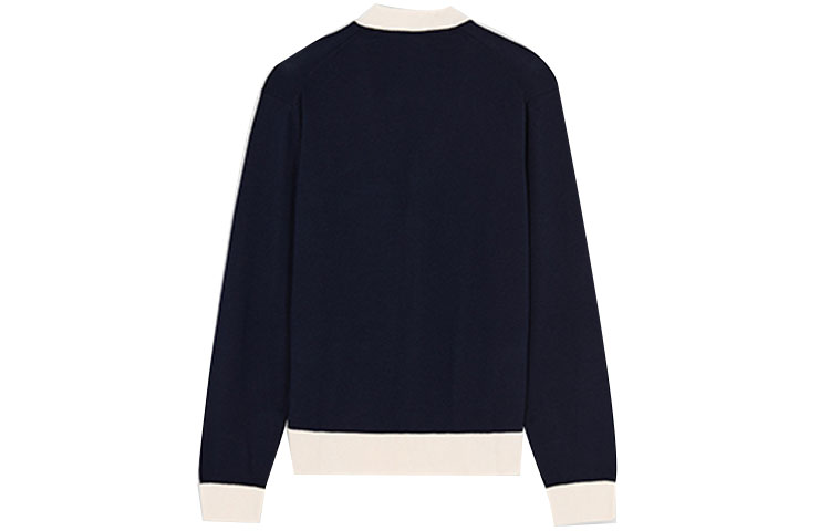 Lookbook メゾンキツネ フォックス刺繍 ウールセーター ユニセックス ブラック. HU00542KT1036-P199