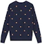 Lookbook Maison Kitsune Fox Head Embroidered Navy Unisex Pullover Sweatshirt AU00308KM0001-NA