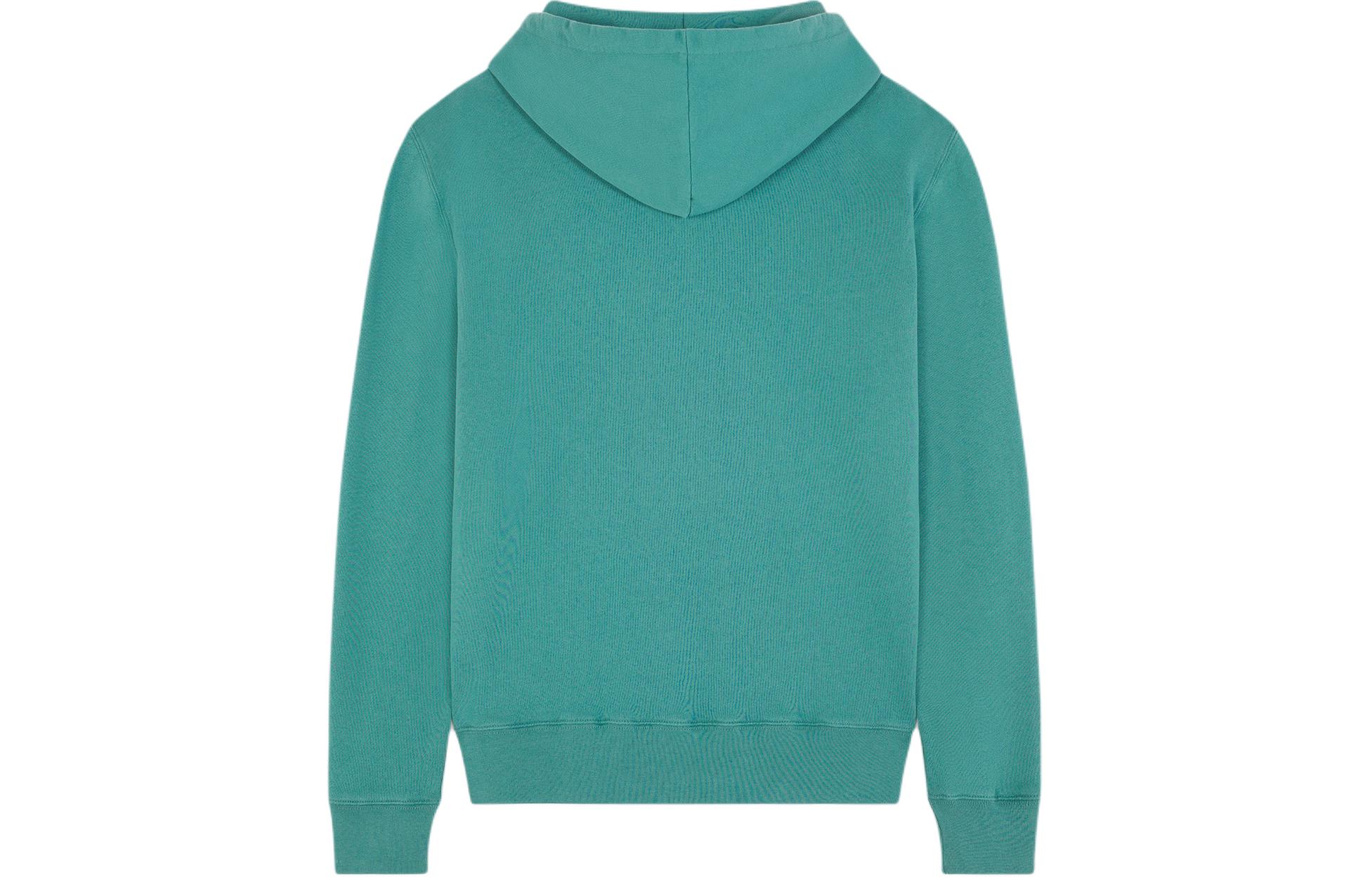 Lookbook Maison Kitsune 狐狸頭刺繡連帽上衣 松綠色 SS24 LM00702KM0001-P373