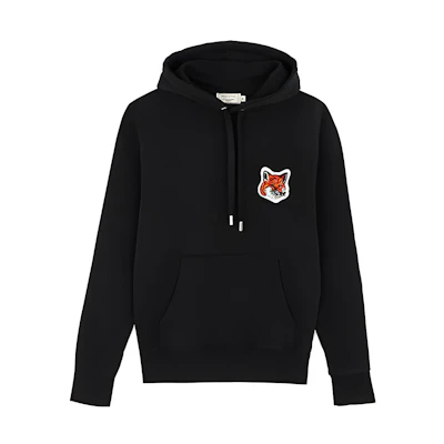 Maison Kitsune Fox Head Logo Embroidered Long Sleeve Sweatshirt Navy - SS24 QZ4141M01P-P485