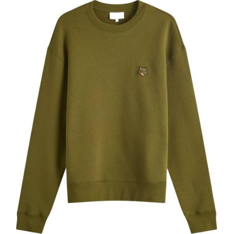 Maison Kitsune Fox Head Patch Zip-Up Drawstring Hoodie Jacket Black () LM02228WQ4019-P199