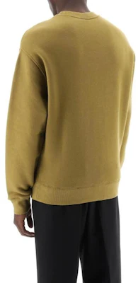 Maison Kitsune Fox Logo Crewneck Pullover Sweatshirt Men Green MM00316KM0307-P358 Shop Maison Kitsune Fox Logo Crewneck Pullover Sweatshirt Men Green MM00316KM0307-P358