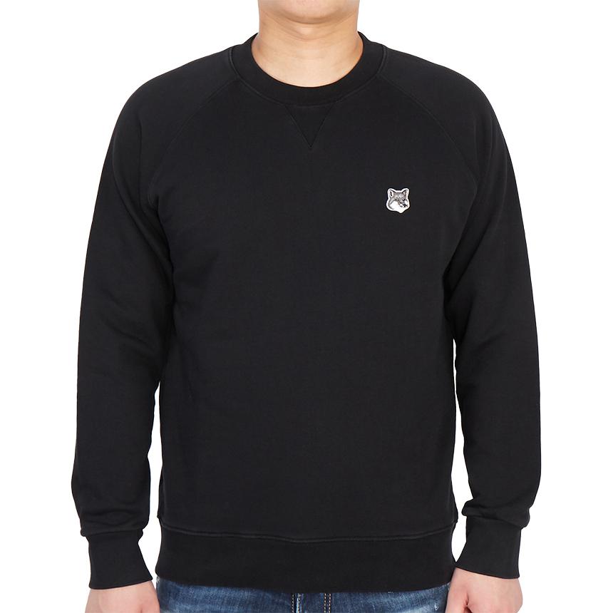 Maison Kitsune Fox Logo Striped Drawstring Hoodie Unisex Cobalt Blue KM00321KM0020-S460