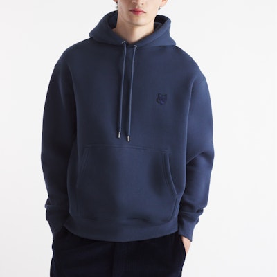 Maison Kitsune 狐狸标刺绣舒适连帽衫 深蓝 男款 MM00713KM0307-P476 Purchase Maison Kitsune 狐狸标刺绣舒适连帽衫 深蓝 男款 MM00713KM0307-P476