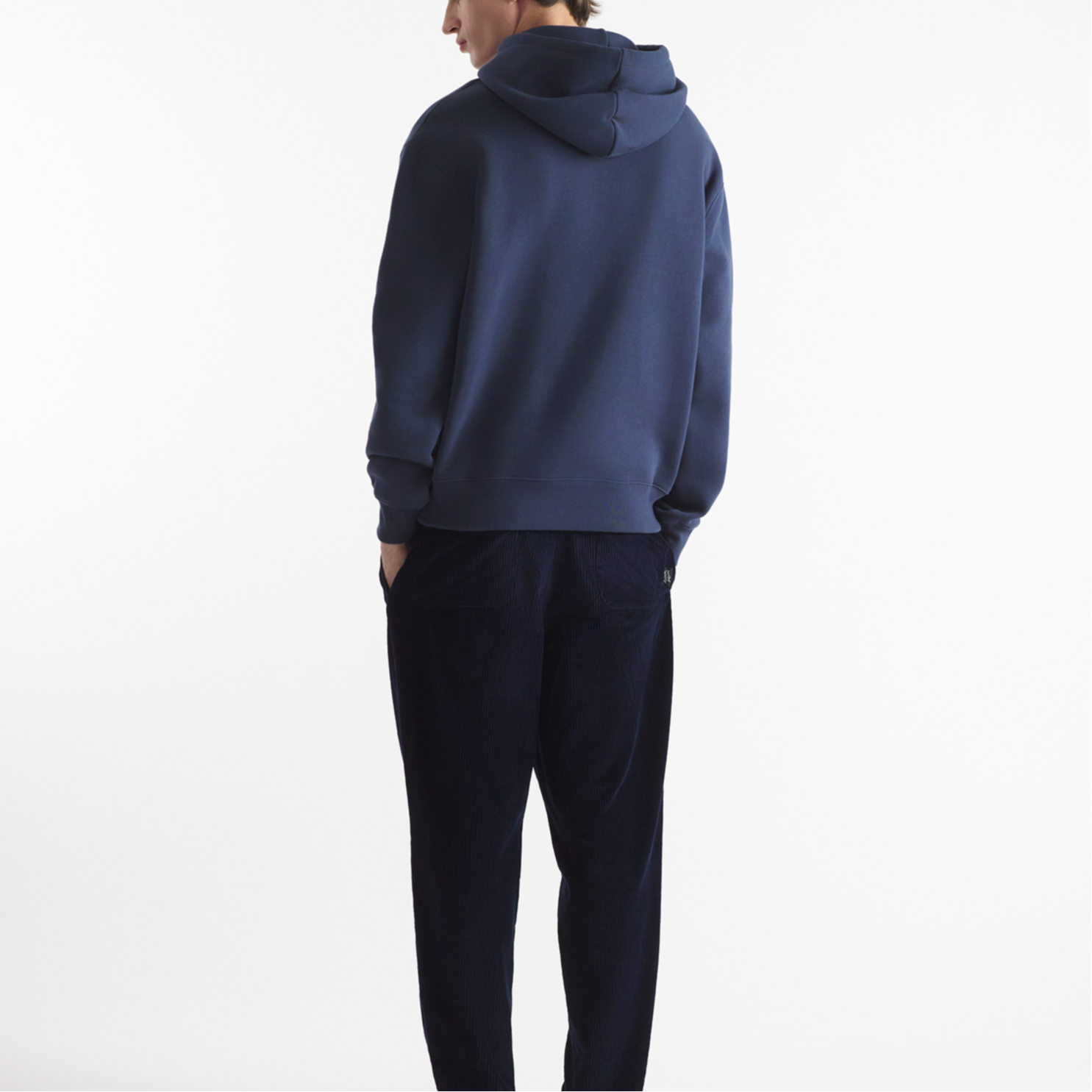 Details for Maison Kitsune 狐狸标刺绣舒适连帽衫 深蓝 男款 MM00713KM0307-P476