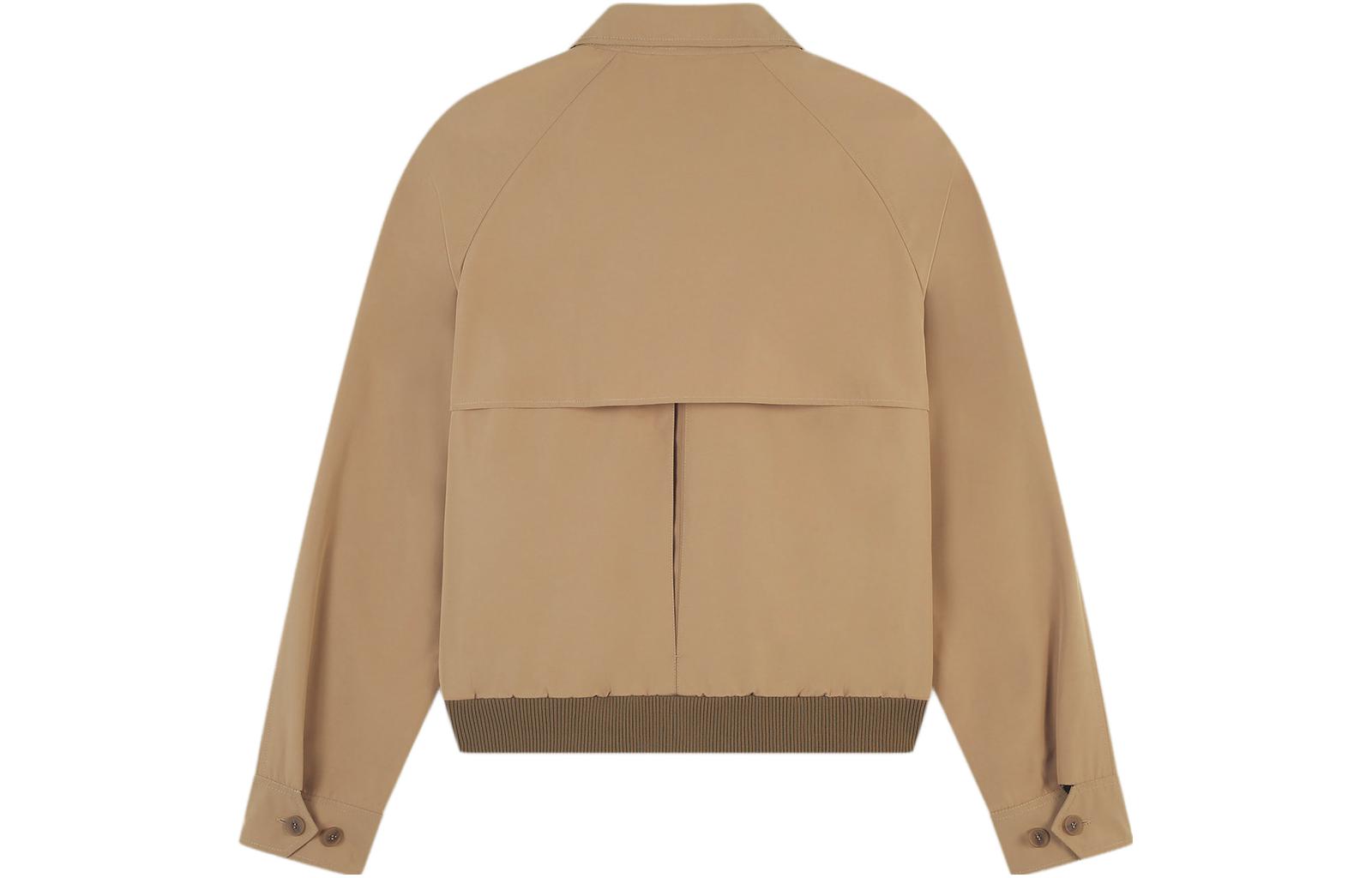 Lookbook 美松狐标刺绣拉链直筒舒适夹克 米色 LM02103WQ0062-P220