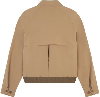 美松狐标刺绣拉链直筒舒适夹克 米色 LM02103WQ0062-P220 Lookbook 美松狐标刺绣拉链直筒舒适夹克 米色 LM02103WQ0062-P220