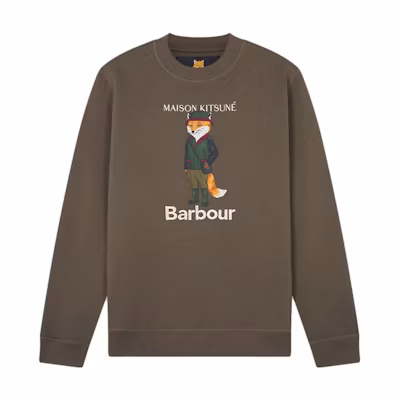 Maison Kitsune FW21 Black Casual Pullover Sweatshirt Men AM00303KM0001-B