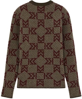 Maison Kitsune FW20 Unisex Sweater Rajut Warna Blok dengan Corak Jacquard FU00534KT1016 Lookbook Maison Kitsune FW20 Unisex Sweater Rajut Warna Blok dengan Corak Jacquard FU00534KT1016