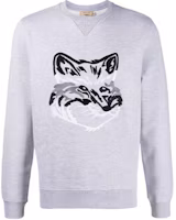 Order 메종 키츠네 FW21 빅폭스 자수 크루넥 스웻셔츠 그레이 GM00339KM0017-GREY