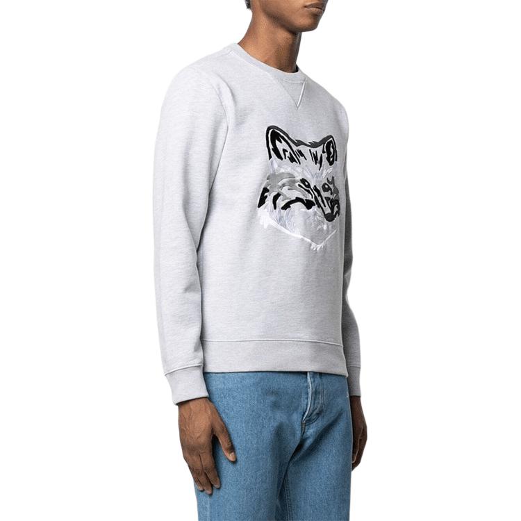 Purchase Sweatshirt Krewnek Big Fox FW21 Maison Kitsune Kelabu GM00339KM0017-GREY