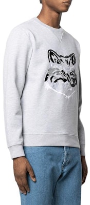 Sweatshirt Krewnek Big Fox FW21 Maison Kitsune Kelabu GM00339KM0017-GREY Purchase Sweatshirt Krewnek Big Fox FW21 Maison Kitsune Kelabu GM00339KM0017-GREY