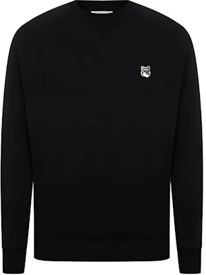 Maison Kitsune FW21 Black Crewneck Pullover Sweatshirt Casual Style GM00333KM0002-BK Buy Maison Kitsune FW21 Black Crewneck Pullover Sweatshirt Casual Style GM00333KM0002-BK