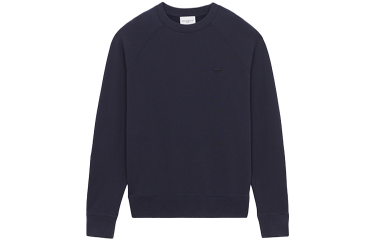 Maison Kitsune FW21 Blue Label Crewneck Pullover Sweatshirt Men AM00303KM0001-NA
