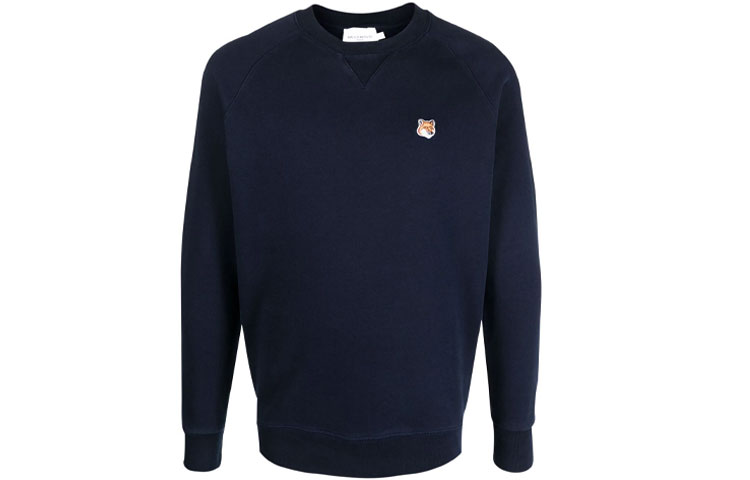 Maison Kitsune FW21 Brown Windbreaker Jacket with Fox Embroidery Unisex HU02207WQ0010-P360