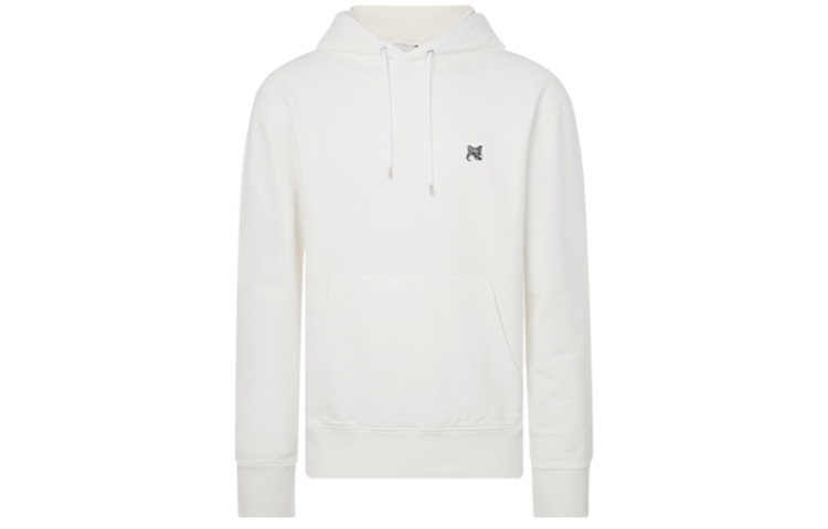 Maison Kitsune FW21 Classic Fox Embroidered Patch Crewneck Sweatshirt Blue Mens HM00308KM0001-P560