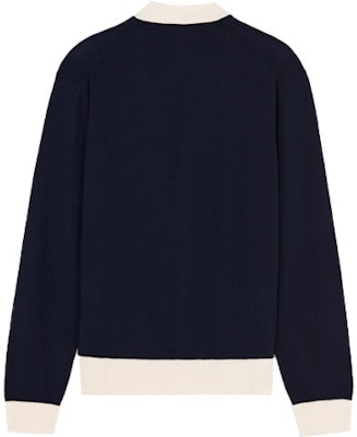 Maison Kitsune Kardigan Buluh Jahit Fox Unisex Biru Navy FW21 HU00542KT1036-P480 Lookbook Maison Kitsune Kardigan Buluh Jahit Fox Unisex Biru Navy FW21 HU00542KT1036-P480