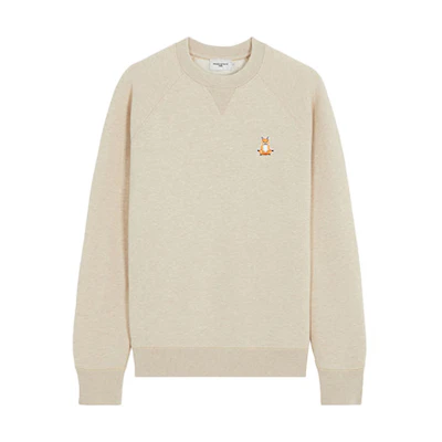 Maison Kitsune FW21 Fox Graphic Zip-Up Hoodie Grey () AM00304KM0001-GRM