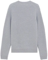 Lookbook 메종 키츠네 FW21 폭스 헤드 그레이 니트 스웨트셔츠 유니섹스. HU00510KT1016-P150