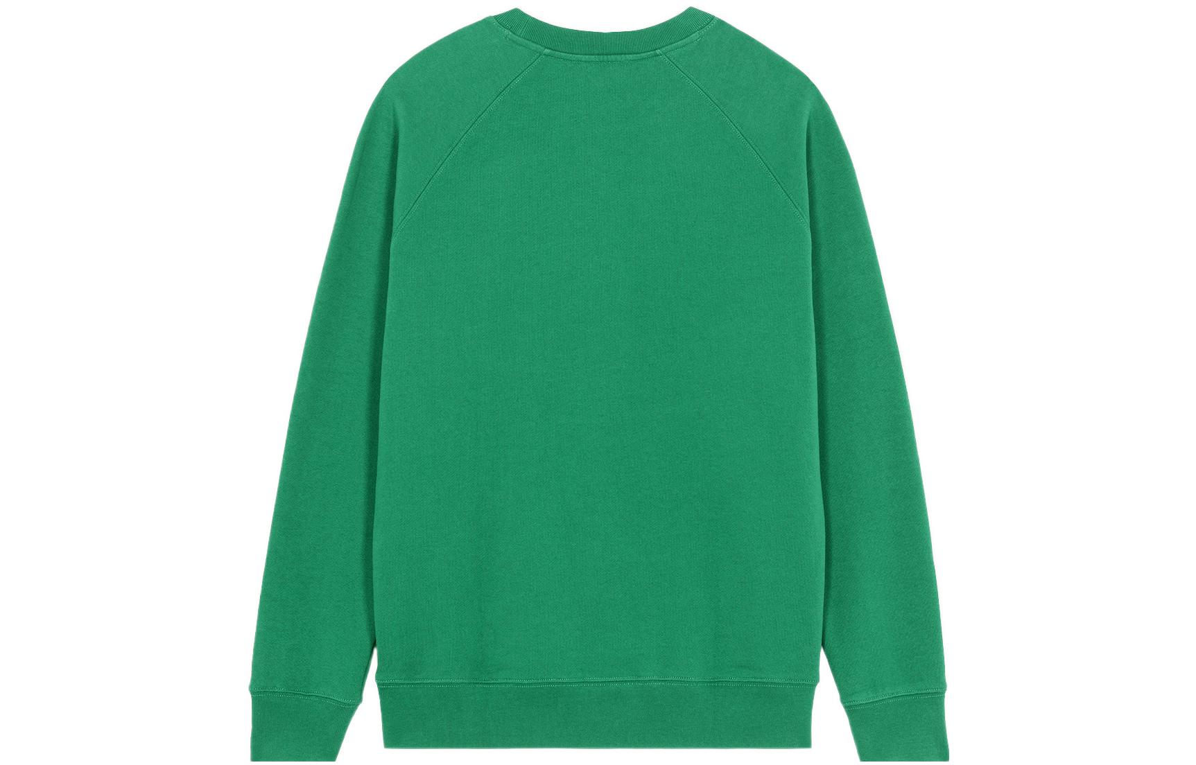 Lookbook Maison Kitsune FW21 狐狸头标绿色卫衣 JM00310KM0001-P370