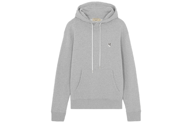 Maison Kitsune FW21 Fox Patch Black Hoodie Unisex GU00335DKM0002BLACK