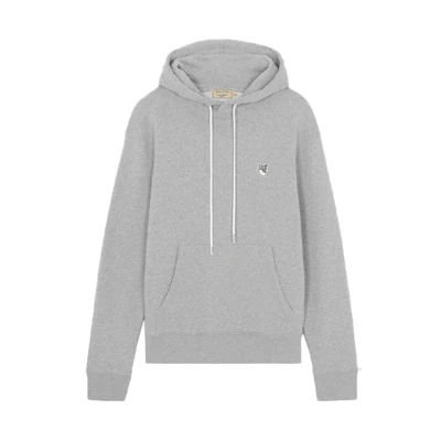 Maison Kitsune FW21 Fox Patch Black Hoodie Unisex GU00335DKM0002BLACK