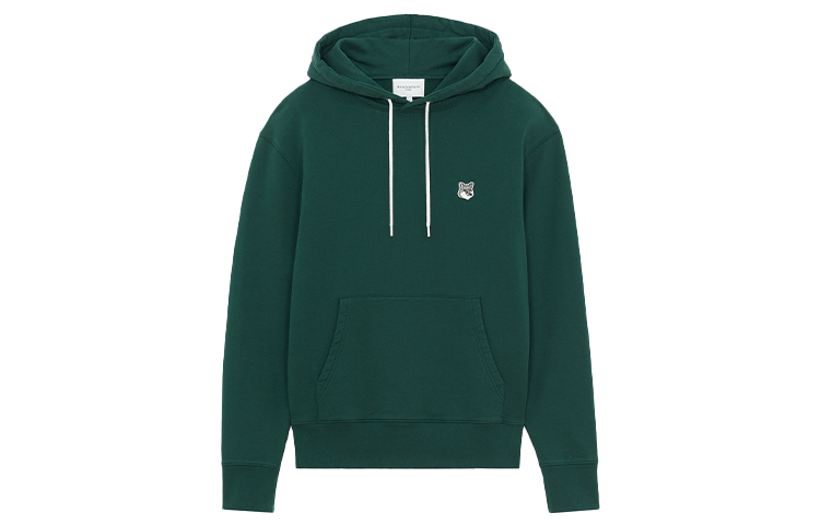 Maison Kitsune FW21 Grey Cotton Blend Crewneck Pullover Sweatshirt HM00327KM0019