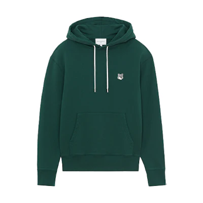 Maison Kitsune FW21 Grey Cotton Blend Crewneck Pullover Sweatshirt HM00327KM0019