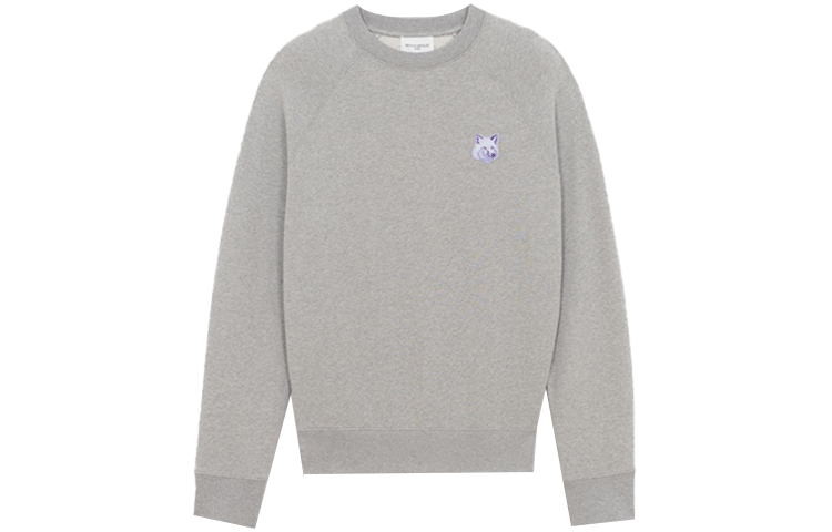 Maison Kitsune FW21 Hand-Drawn Logo Crewneck Sweatshirt Brown () HM00305KM0001P230-NV