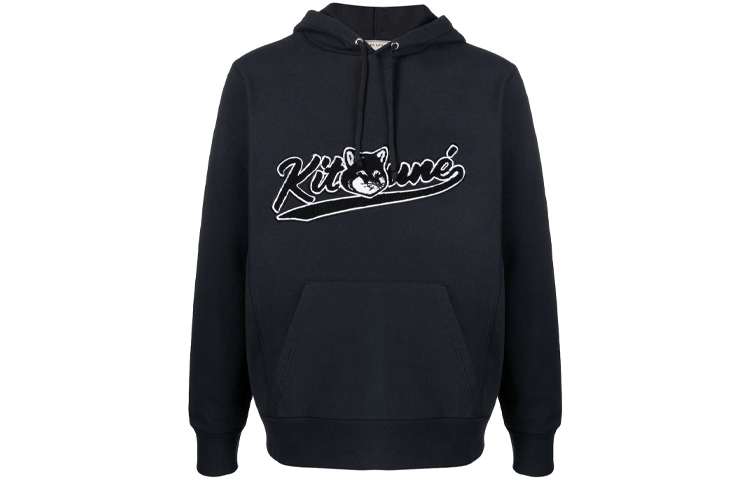 Maison Kitsune FW21 Little Fox Head Embroidered Pullover Sweatshirt Light Blue Men HM00306KM0001-P426