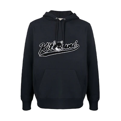 Maison Kitsune FW21 Little Fox Head Embroidered Pullover Sweatshirt Light Blue Men HM00306KM0001-P426