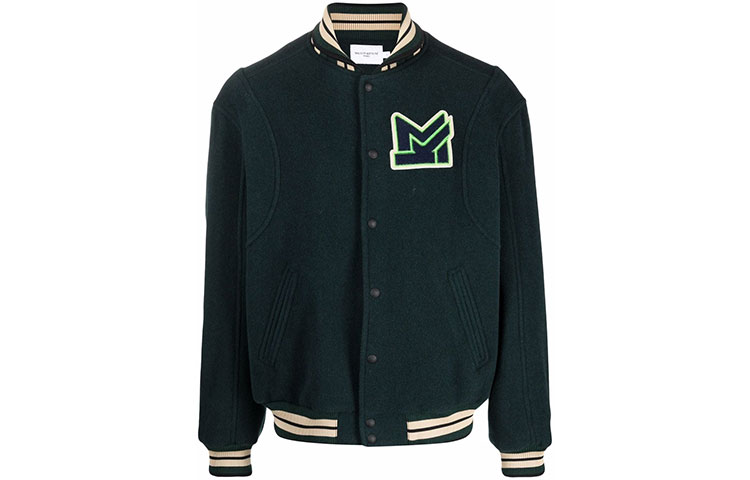 Maison Kitsune FW21 Logo Print Loose Fit Pullover Sweatshirt Men’s Blue EM00348KM0002LIGHT