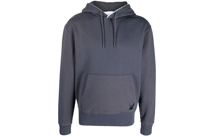 Maison Kitsune FW21 Plain Crewneck Long Sleeve Sweatshirt Blue Mens HM00327KM0019-SB