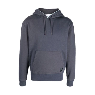 Maison Kitsune FW21 Plain Crewneck Long Sleeve Sweatshirt Blue Mens HM00327KM0019-SB