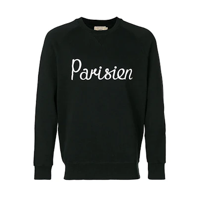 Maison Kitsune FW21 Small Fox Crewneck Sweatshirt Black () HM00319KM0001-P199