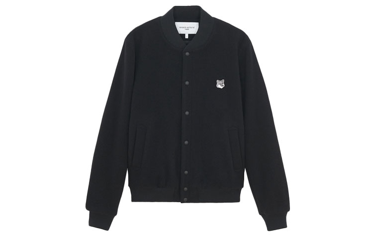 Maison Kitsune FW21 Tricolor Fox Embroidered Zip Hoodie Jacket Unisex Blue AU02202WQ0002-NA