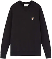 Order 메종 키츠네 FW22 블랙 폭스 로고 자수 크루넥 스웻셔츠 AM00303KM0001-BK