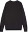 Lookbook Maison Kitsune FW22 Baju Sweatshirt Hitam Logo Fox Bersulam Crewneck AM00303KM0001-BK
