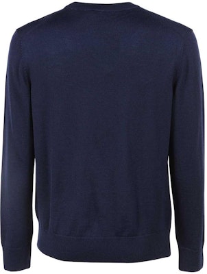 Maison Kitsune FW22 藍色羊毛圓領毛衣 FM00528KT1036-P480 Lookbook Maison Kitsune FW22 藍色羊毛圓領毛衣 FM00528KT1036-P480