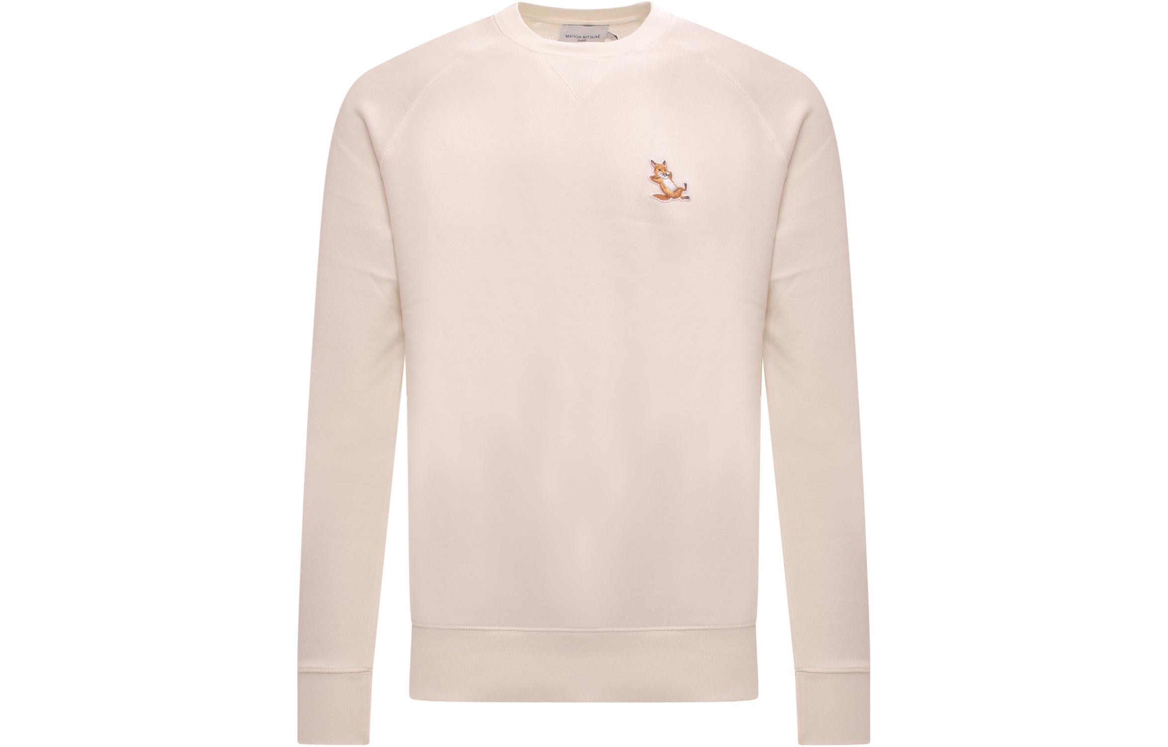 Maison Kitsune FW22 Black Embroidered Letter Long-Sleeve Sweatshirt Men JM00337KM0019-P199