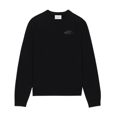 Maison Kitsune FW22 Black Hoodie with Logo Fox Print Unisex SP618M00302-BLACK