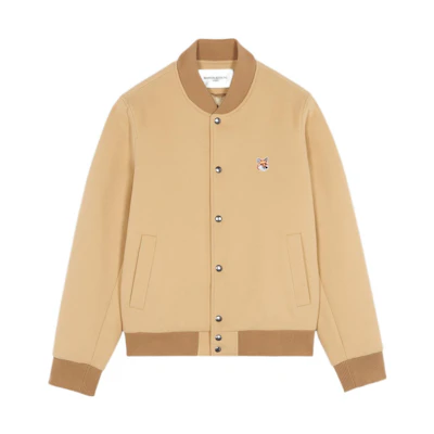 Maison Kitsune FW22 Embroidered Graphic Crewneck Sweatshirt Unisex Grey AW00302KM0002-GRM