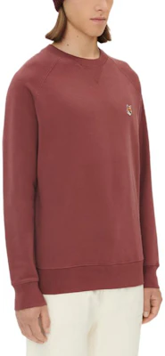 Maison Kitsune FW22 狐狸頭刺繡紅色寬鬆版型男士圓領長袖上衣 JM00310KM0001-H596 Purchase Maison Kitsune FW22 狐狸頭刺繡紅色寬鬆版型男士圓領長袖上衣 JM00310KM0001-H596