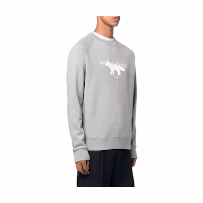 Maison Kitsune FW22 Red Embroidered Lettering Hoodie Unisex JM00315KM0020-P596