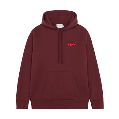 Maison Kitsune FW22 Solid Color Fox Logo Hoodie Unisex - Gray SP618M00302-H150
