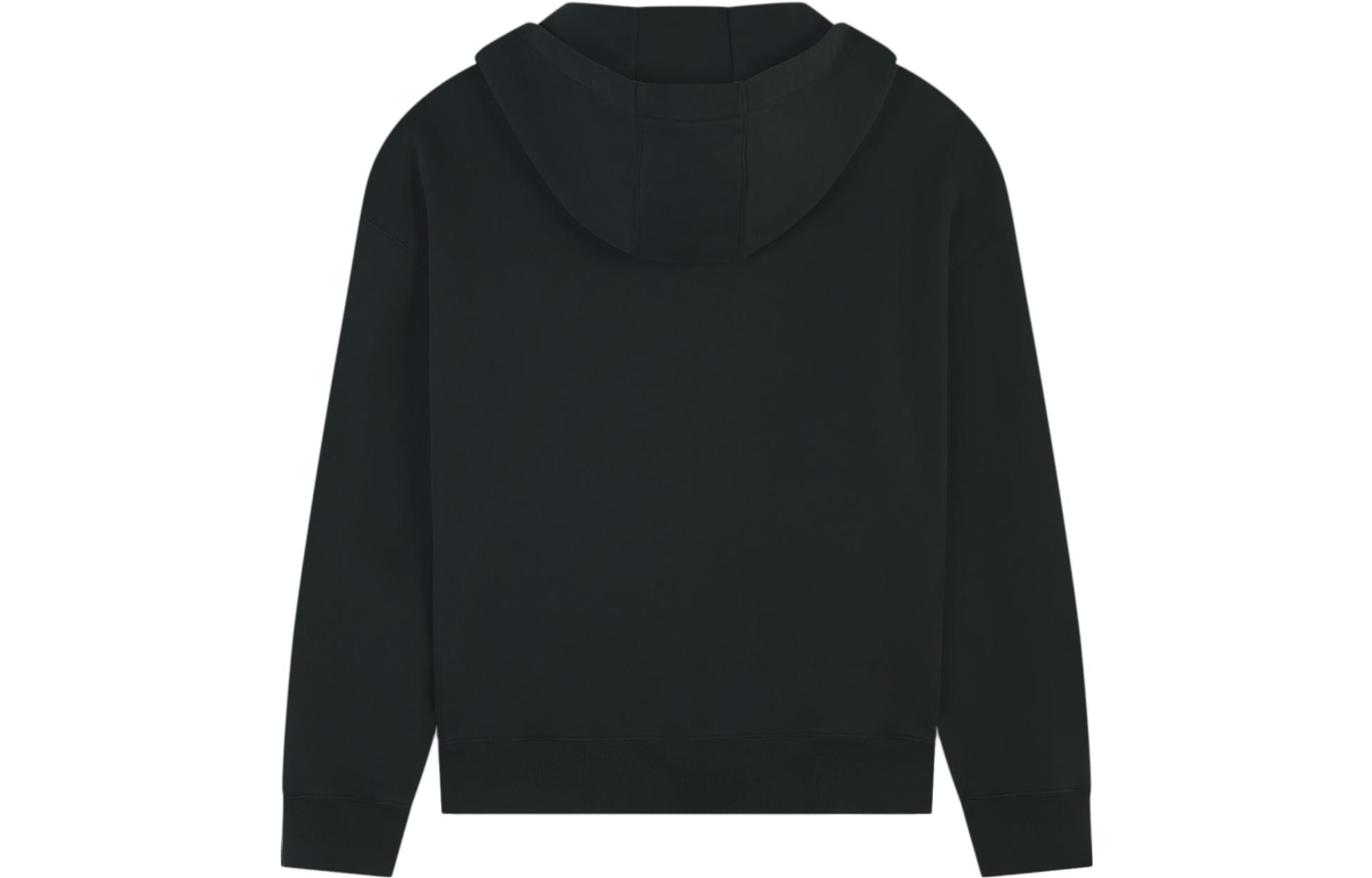 Lookbook Maison Kitsune FW23 黑色男士狐狸貼布連帽上衣 LM00705KM0001-P199